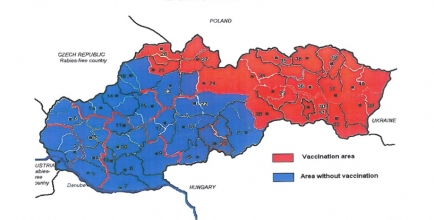 Terytorium na którym wykładama będzie szczepionka przeciwko wściekliźnie dla lisów wolno żyjących.